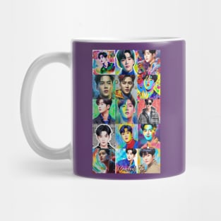 Rowoon SF9 로운 - colorful collage - fan art Mug